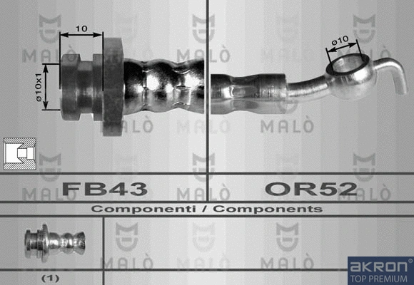 Flexible de frein AKRON-MALÒ 80099