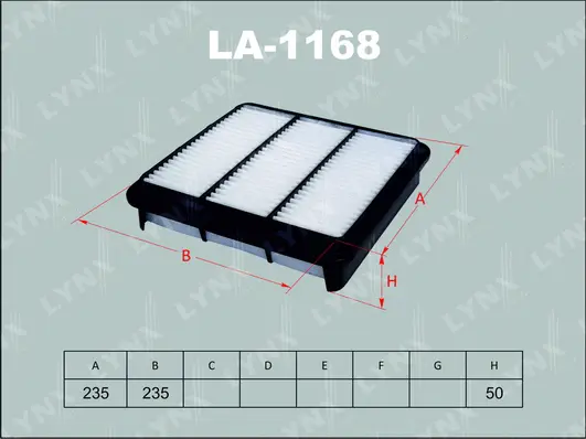 Filtre à air LYNXAUTO LA-1168