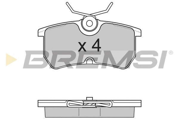 Kit de plaquettes de frein, frein à disque BREMSI BP2844