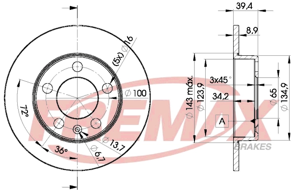 Disque de frein FREMAX BD-5601