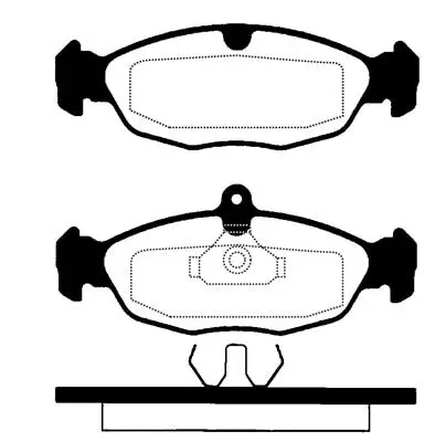 Kit de plaquettes de frein, frein à disque Technika 01016