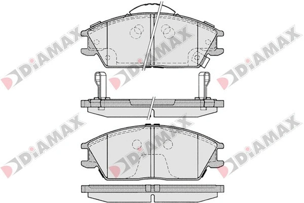 Kit de plaquettes de frein, frein à disque DIAMAX N09241