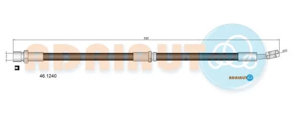 Flexible de frein ADRIAUTO 46.1240