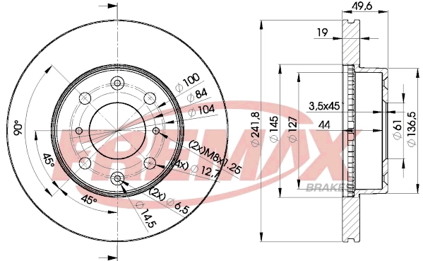 Disque de frein FREMAX BD-6670