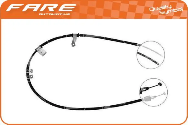 Tirette à câble, frein de stationnement FARE-CO 18349