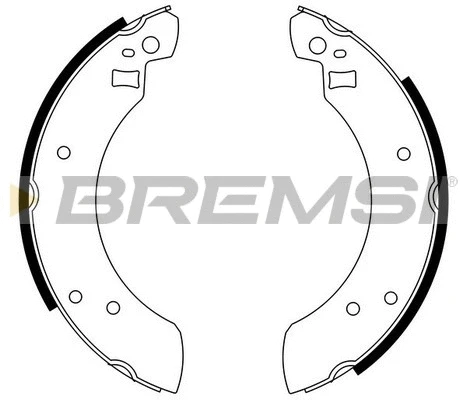 Jeu de mâchoires de frein BREMSI GF0201