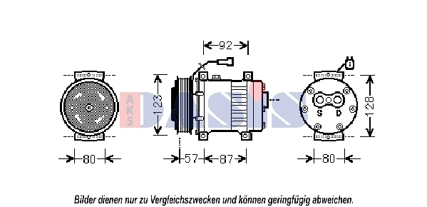 Compresseur, climatisation AKS DASIS 851803N
