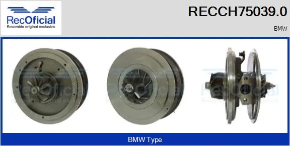 Groupe carter, turbocompresseur RECOFICIAL RECCH75039.0