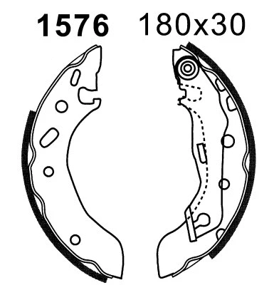 Jeu de mâchoires de frein BSF 07347
