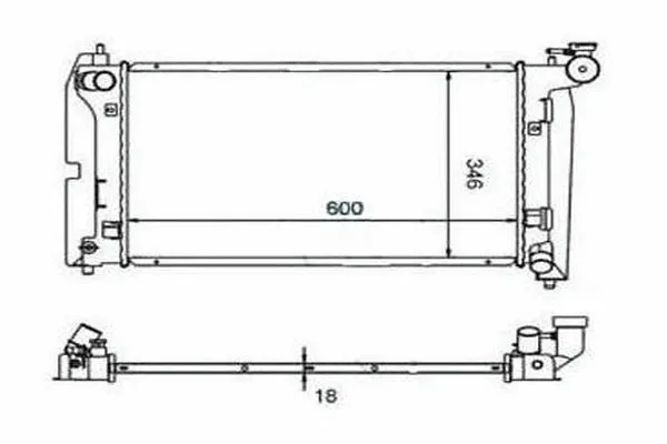 Radiateur, refroidissement du moteur ORDONEZ 2060223