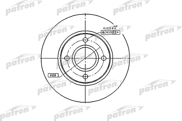 Disque de frein PATRON PBD2622