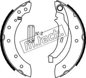 Jeu de mâchoires de frein fri.tech. 1088.222