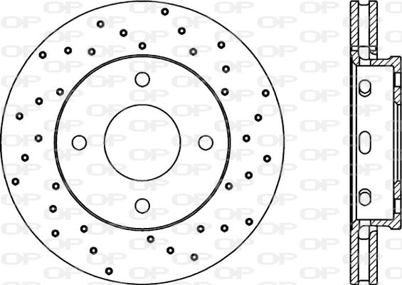 Disque de frein OPEN PARTS BDRS2055.25