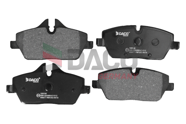Kit de plaquettes de frein, frein à disque DACO Germany 320330