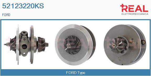 Groupe carter, turbocompresseur REAL 52123220KS