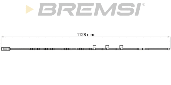 Contact d'avertissement, usure des plaquettes de frein BREMSI WI0701