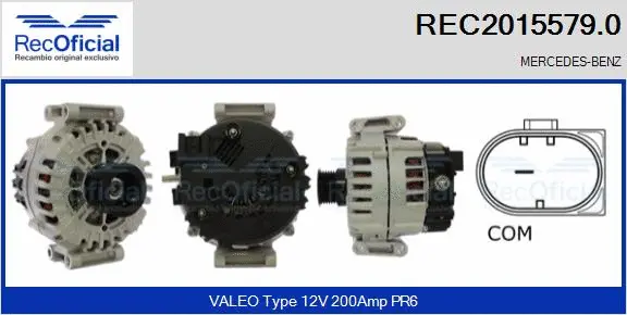 Alternateur RECOFICIAL REC2015579.0