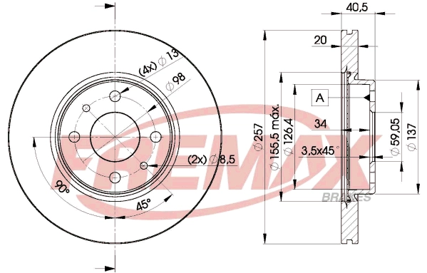 Disque de frein FREMAX BD-5056