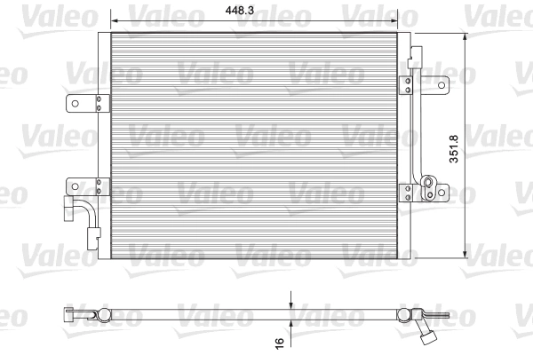 Condenseur, climatisation VALEO 814384