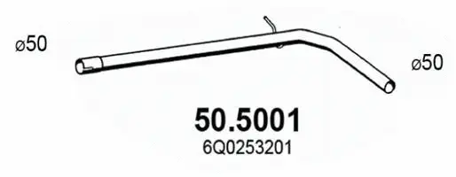 Tuyau d'échappement ASSO 50.5001