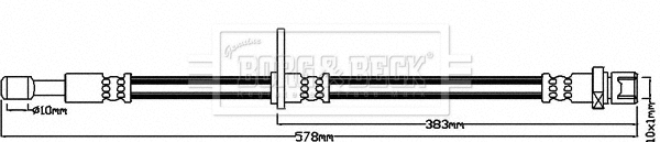 Flexible de frein BORG & BECK BBH8201
