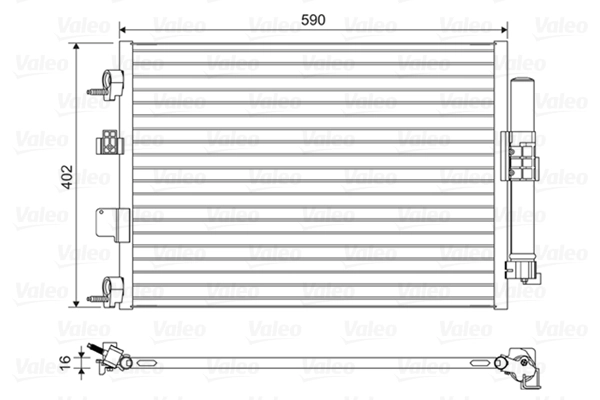 Condenseur, climatisation VALEO 814161