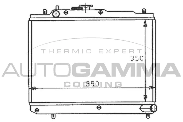 Radiateur, refroidissement du moteur AUTOGAMMA 100474