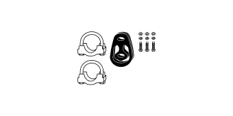 Kit d'assemblage, système d'échappement HJS 82 15 9020
