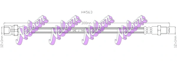 Flexible de frein KAWE H4563