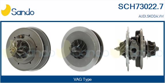 Groupe carter, turbocompresseur SANDO SCH73022.7