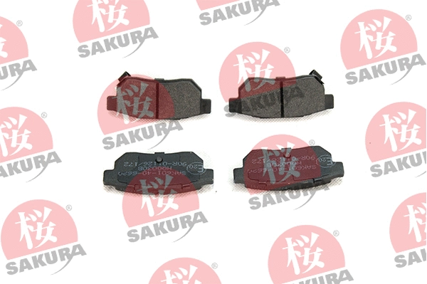 Kit de plaquettes de frein, frein à disque SAKURA 601-40-6620