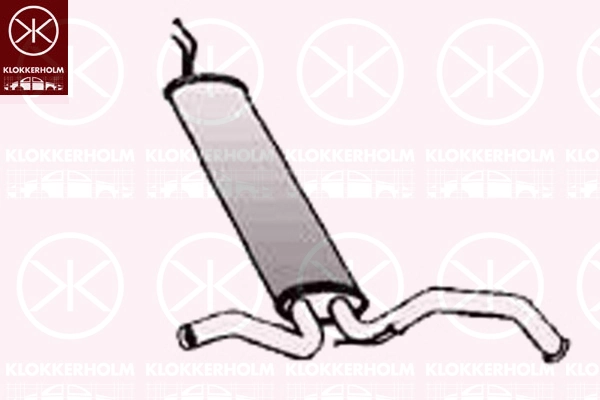 Silencieux arrière KLOKKERHOLM 55018671