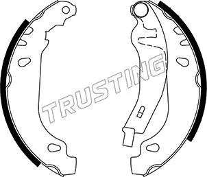 Jeu de mâchoires de frein TRUSTING 022.032Y