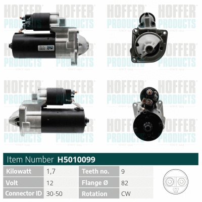 Démarreur HOFFER H5010099