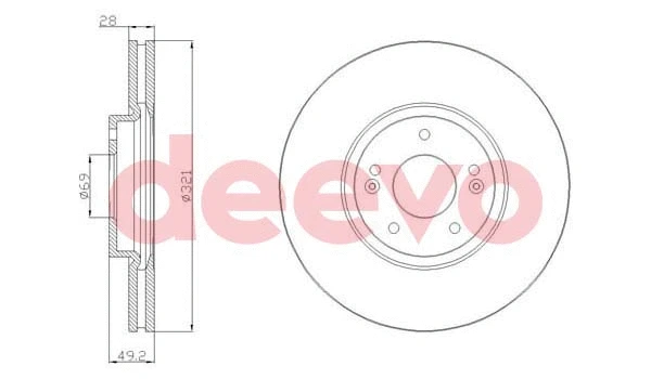 Disque de frein DEEVO BD21000