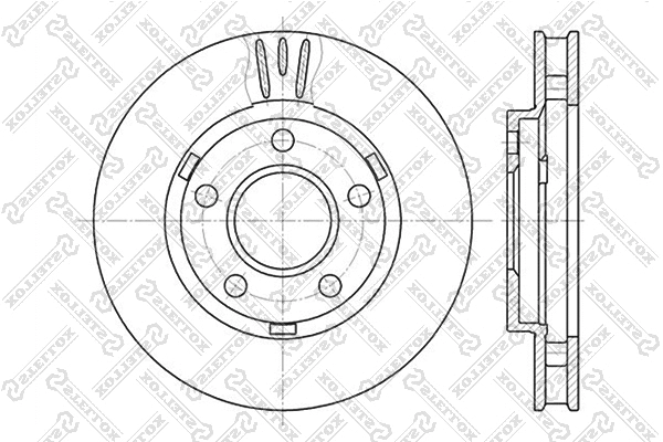 Disque de frein STELLOX 6020-3634V-SX