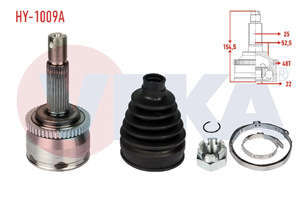 Jeu de joints, arbre de transmission VEKA HY-1009A