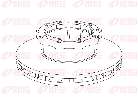 Disque de frein REMSA NCA1048.20