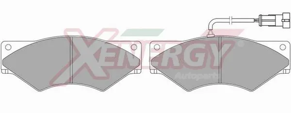 Kit de plaquettes de frein, frein à disque AP XENERGY X40554