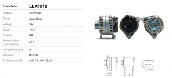 Alternateur LUSA LEA1018