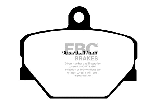 Kit de plaquettes de frein, frein à disque EBC Brakes DP21287
