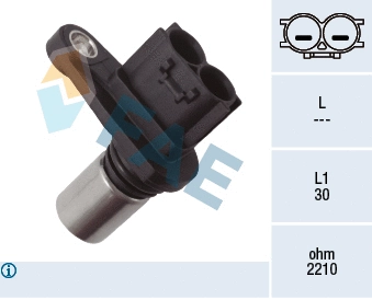 Capteur d'angle, vilebrequin FAE 79529