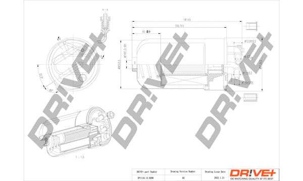 Filtre à carburant Dr!ve+ DP1110.13.0290