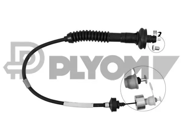 Tirette à câble, commande d'embrayage PLYOM P760070