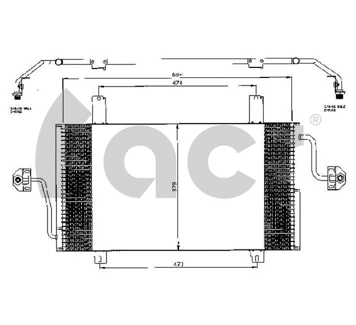 Condenseur, climatisation ACR 300528