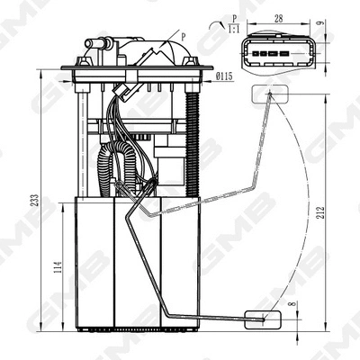 unité d'alimentation de carburant GMB Oceania GFPS-038A