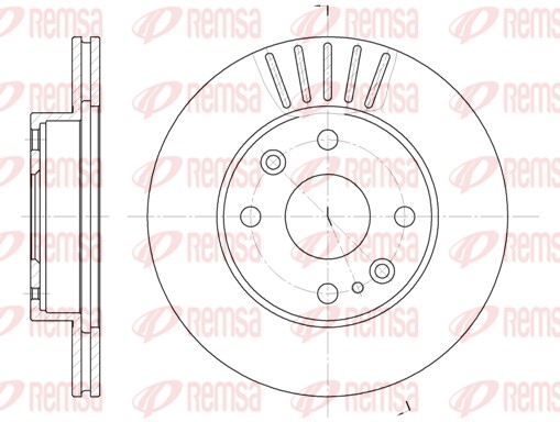 Disque de frein REMSA 6386.10