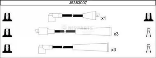 Kit de câbles d'allumage NIPPARTS J5383007