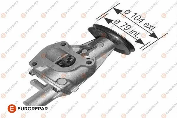 Pompe à eau, refroidissement du moteur EUROREPAR 1623110980