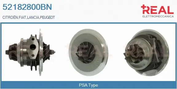 Groupe carter, turbocompresseur REAL 52182800BN